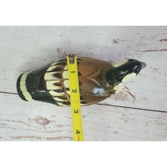 Gorgeous Wooden Duck Decoy 7" Colorful Hand Painted Shelf Sitter Home Décor - Picture 9 of 10